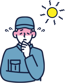 熱中症の男性