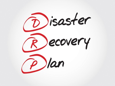 DRP - Disaster Recovery Plan, acronym business concept